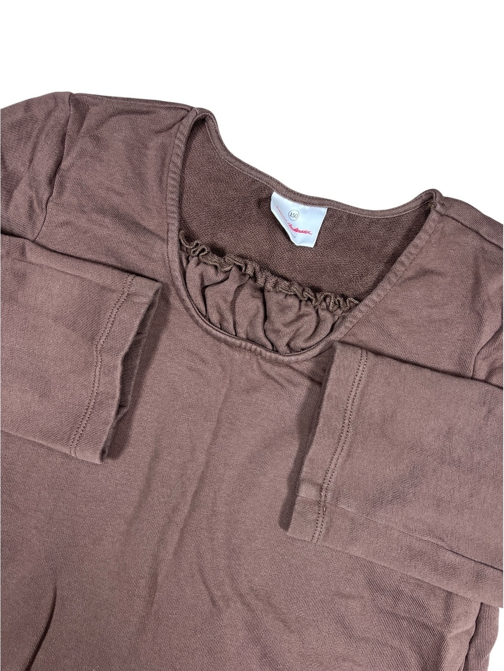 Hanna Andersson Dress Girls 150 Long Sleeve brown fall autumn 100% cotton